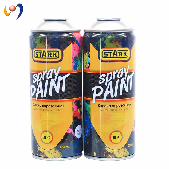 Bomboletta spray in banda stagnata Cmyk vuota di dimensioni personalizzate per vernice spray